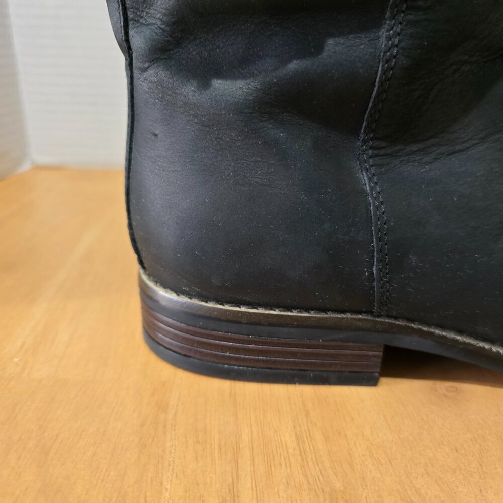 Clarks Collection Women's Ultimate Comfort Riding Boots Black Leather Size 11M - Picture 4 of 12